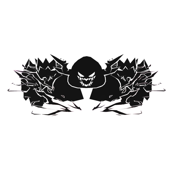 Cartoony White Hood Aura Dragon Wings Combo