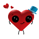 Valentines Mr. Heart ❣️❤️🎩