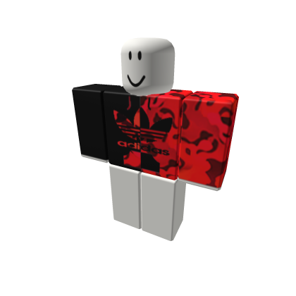 Adidas Red Camo Split Hoodie Roblox