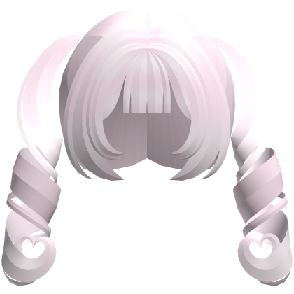 pastel pink kawaii moe fluffy heart curls Roblox item
