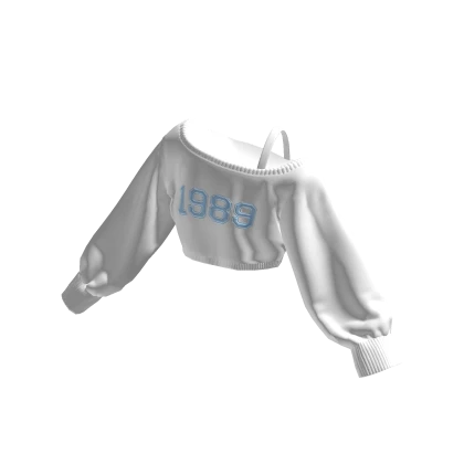 1989 Off Shoulder Oversized Shirt Cropped | Roblox Item