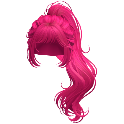 Wolfcut Princess Ponytail Hot Pink