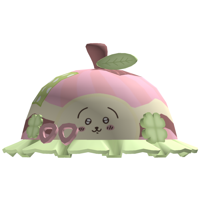 cute igari chiikawa usagi pink apple leaf beret🍎