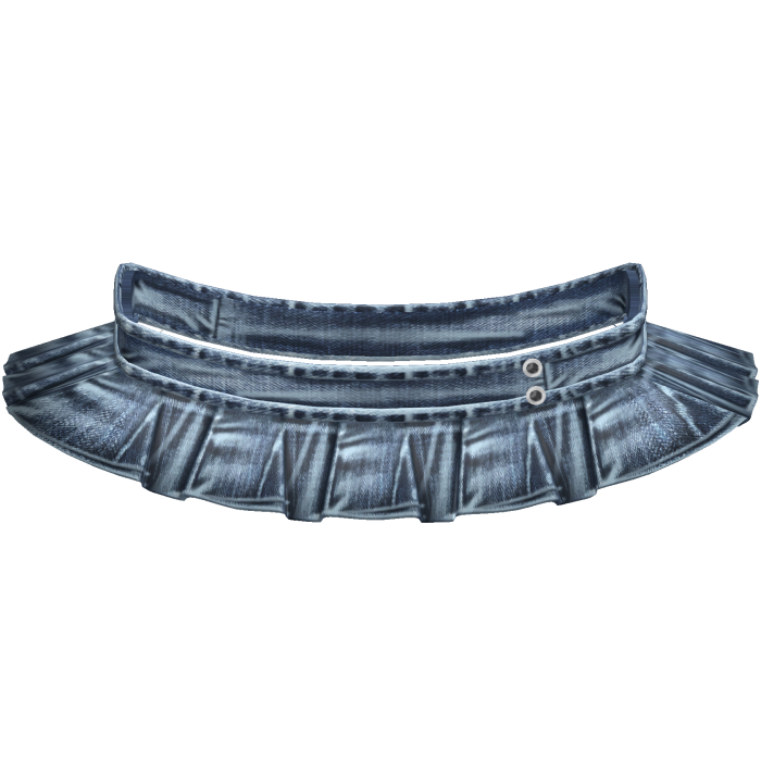Y2K Trashy Denim Pleated Mini Skirt (Blue)