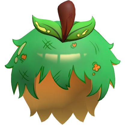 Toon Lowpoly Anime Apple Hair