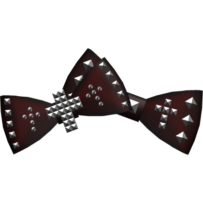 Red oversized studded bows w/ crosses