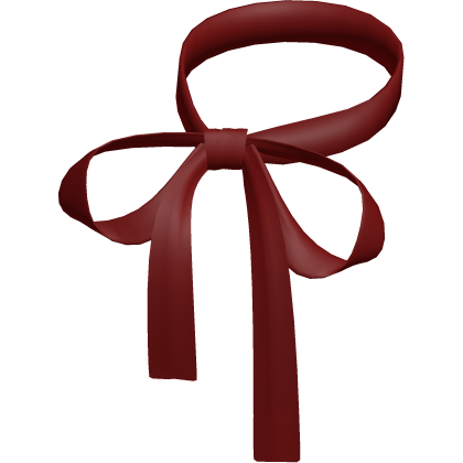Neck Ribbon Bow Dark Red Satin Cutesy Dolly Pony thumbnail