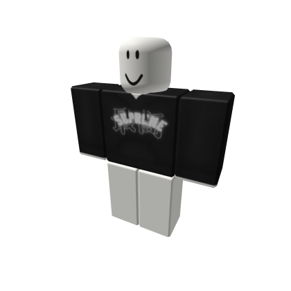 black white supreme hoodie Roblox