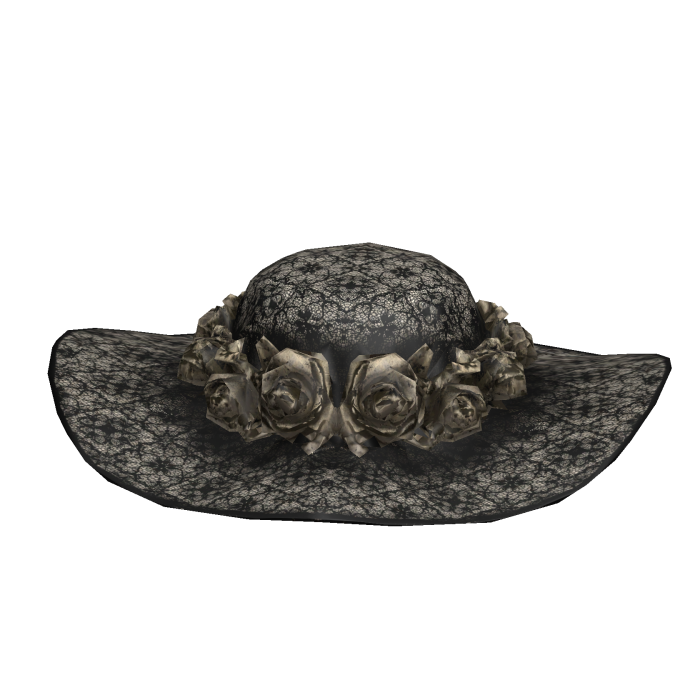 Ivory Lace Rose Hat