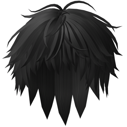 Black Messy Anime Boy Hair thumbnail