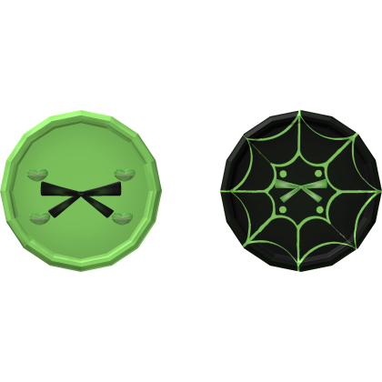 Spider lace button eyes Halloween
