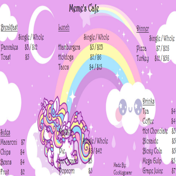 Welcome to Bloxburg - iiTaraSS Menu Roblox decal