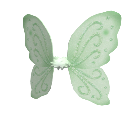 Sage Green Sparkly Fairy Wings
