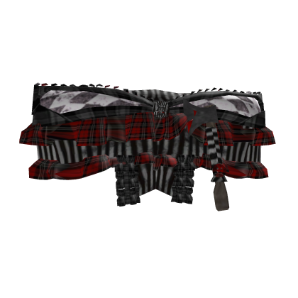 Vkei gothic punk plaid victorian top w axe