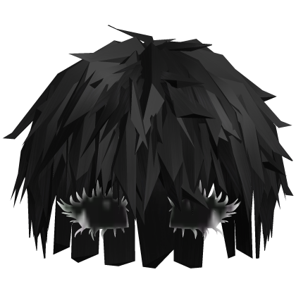 Hair with modern makeup eyes in PBR Roblox item