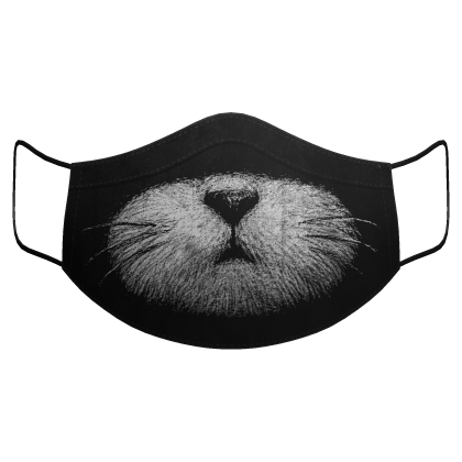 Black Cat Face Mask Roblox item