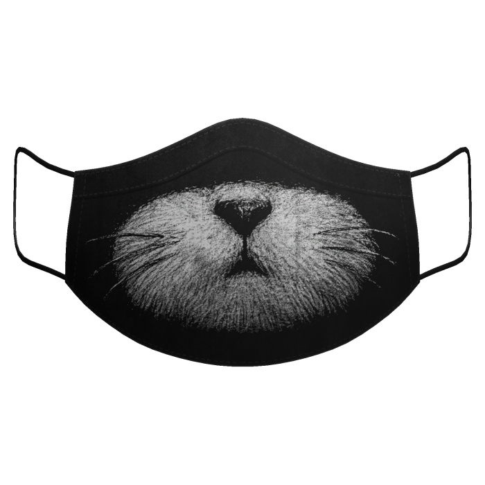 Black Cat Face Mask