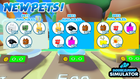 [PETS UPDATE !] Double Jump Simulator 