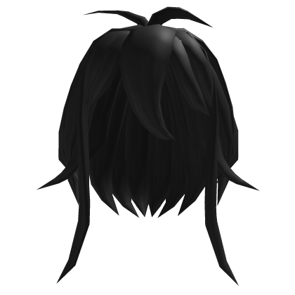 Black Fluffy Protagonist Hair Roblox NoFilter