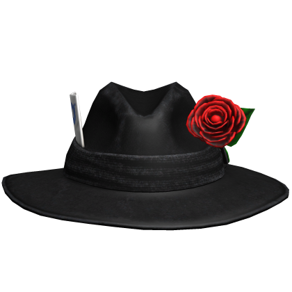 Cowboy Rose Fedora Hat