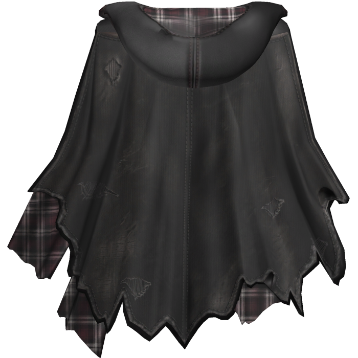 Distressed Torn Cape