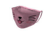 Cute Kawaii Kitty Face Mask Pink