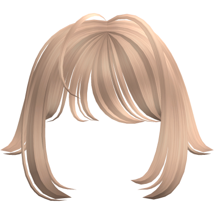 Blonde Fluffy Anime Cute Bangs Roblox item