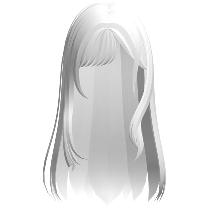 ♡ cosplay long white hair Roblox item