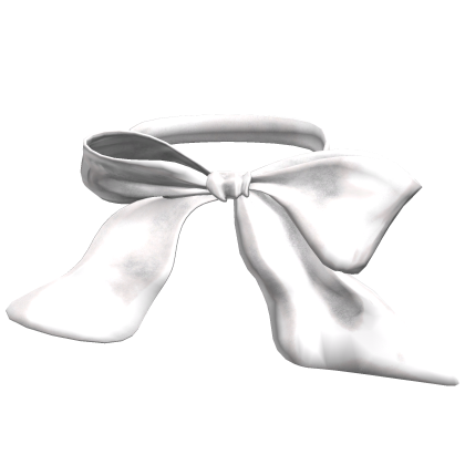 Delicate and Dainty Neck Bow in White Roblox item