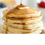 We eat pancakes