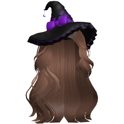 Halloween Side Swept Witch Hair (Brown)
