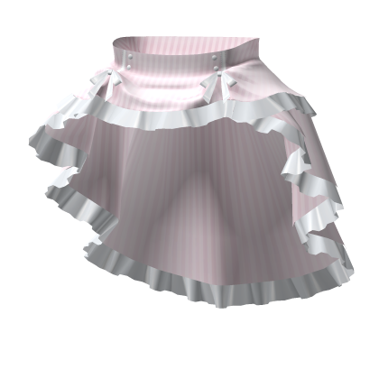 gothic victorian bustle skirt 3.0 pink & white