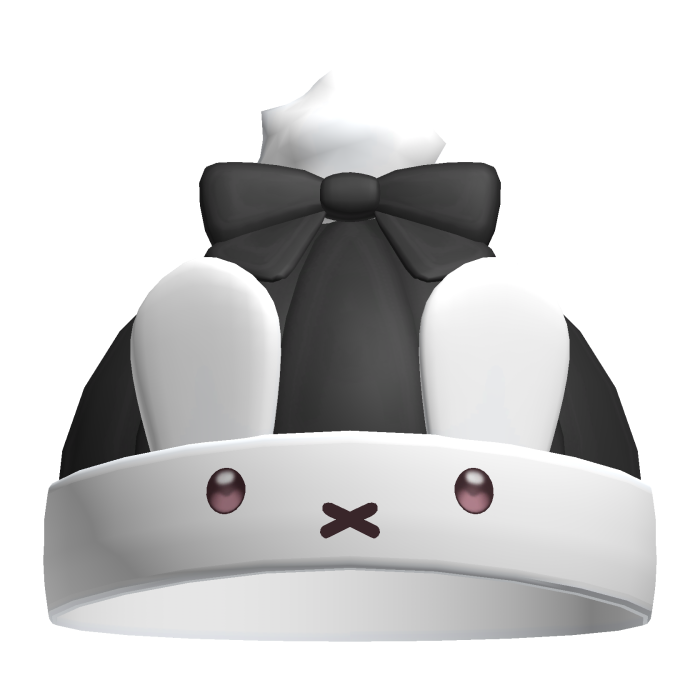 Cute Black Winter Miffy Beanie