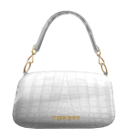 White Croco Purse