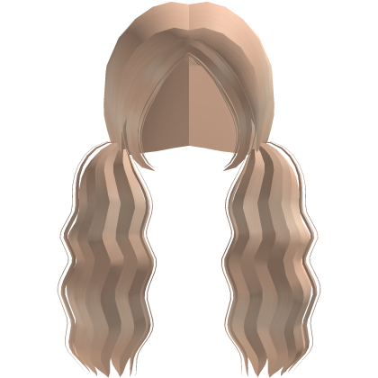 ۶ৎ | fluffy wavy big blonde low pigtails