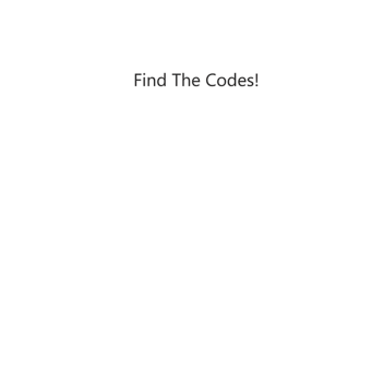 Find The Codes! (BETA)