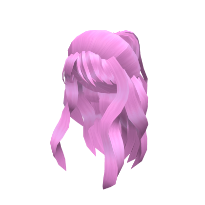 Pink Curly Popstar Bangs Roblox item