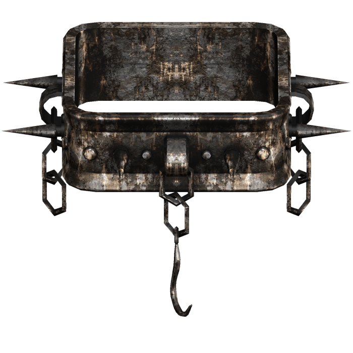 Rusty Spikey Metal Shoulder - Left