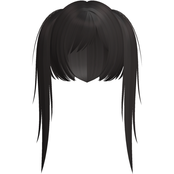 cute moe emo scene pigtails dark brown