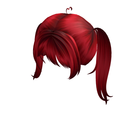 cute red pigtails w bangs Roblox item
