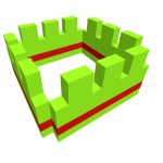 Yellow Pixel Crown