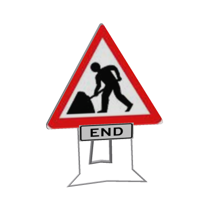 🛑 Road Work Sign Traffic Mesage Picture Poster