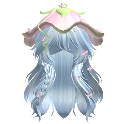 Kawaii Fluffy Layered Flower Hair (Blue)