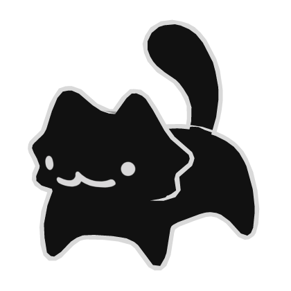 Silly Black Cat on Shoulder
