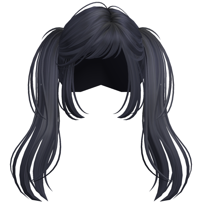 Messy Vamp Scene Pigtails Navy