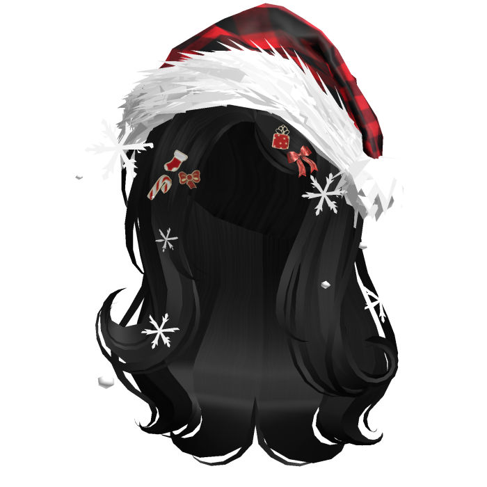 Shy Gentle Swirls w/Santa Hat (Black)