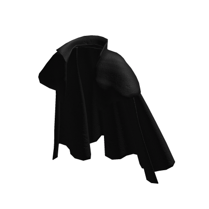 Short Black Leather Gothic Cape