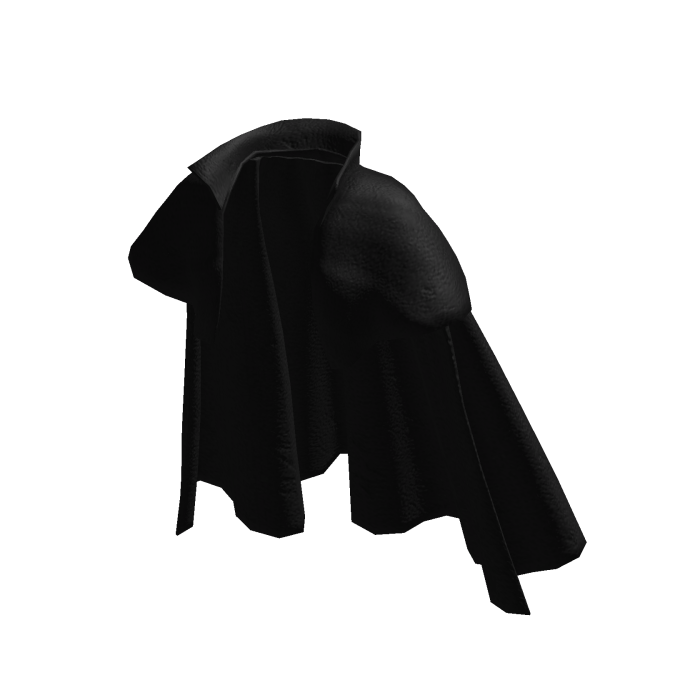 Short Black Leather Gothic Cape