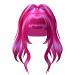 Pink High Anime Ponytail