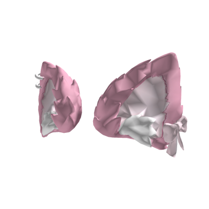 Pastel Pink Fluffy Cat Ears Bow Kawaii Soft Y2K